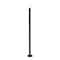 Z-Lite Laurent Outdoor Post Mounted Fixture, 1-Light, 9 In.W x 85.25 In.H, Black/Opal 597PHM-567P-BK - alternate 1